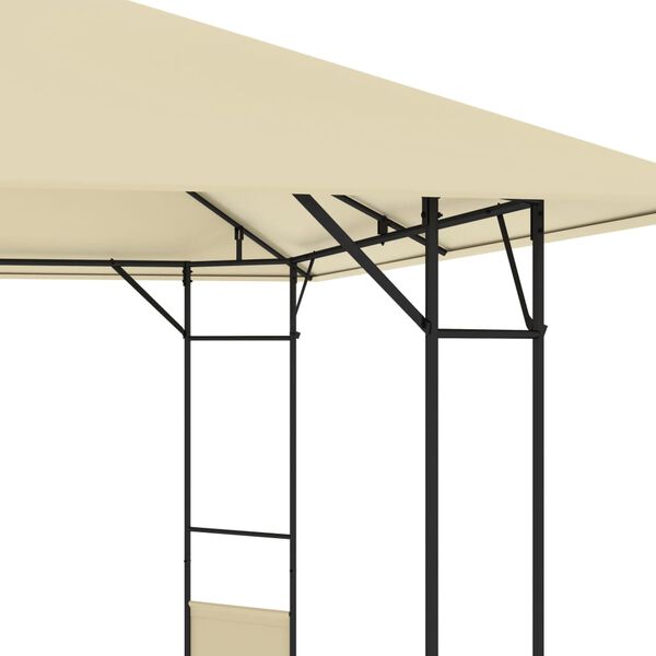 vidaXL Garden Gazebo 4x3 m Cream 160 g/m&sup2;
