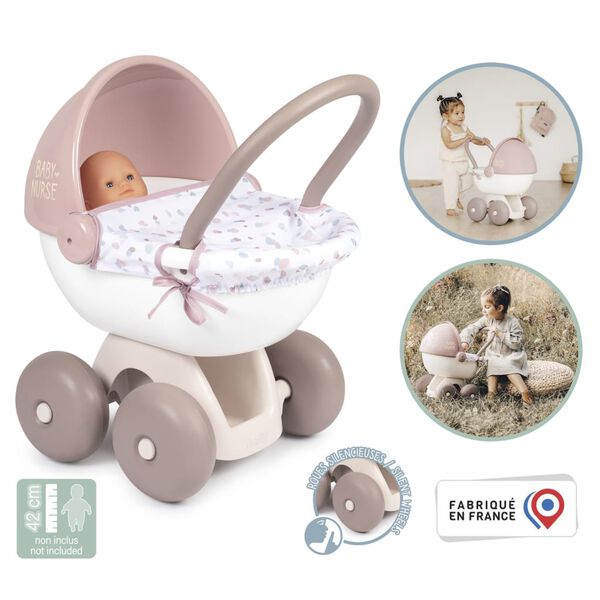 Smoby Baby Nurse Pram for Dolls 54x37x48 cm