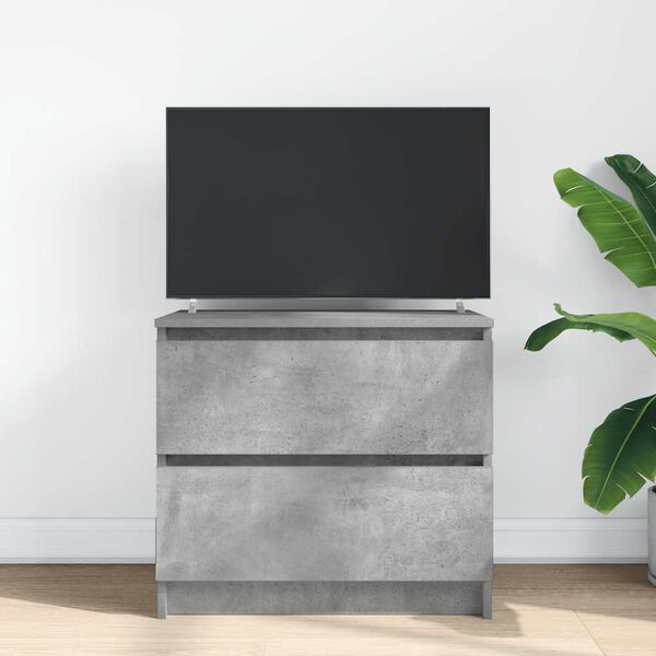 vidaXL TV Cabinet Concrete Grey 60x35x54 cm Engineered Wood