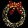 vidaXL Wreath with 80 LEDs Warm white 92 x 9.5 x 92 cm Acrylic