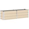 vidaXL Planter Ivory 160 x 40 x 45 cm Steel