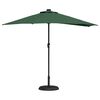 vidaXL Garden Parasol Green 294 x 150 x 224 cm Polyester and Steel