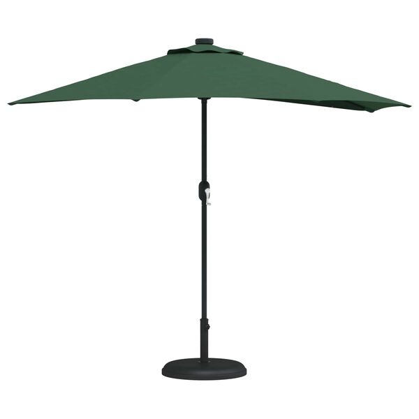 vidaXL Garden Parasol Green 294 x 150 x 224 cm Polyester and Steel