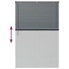 vidaXL Window Blind with Curtains Manual Dark grey Aluminium