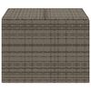 vidaXL Garden Storage Box Grey 291L Poly Rattan