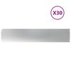 vidaXL Lawn Edging 30 pcs 20 x 103 cm Galvanised Steel Silver