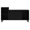 vidaXL TV Cabinet Black 100x35x55 cm Engineered Wood