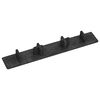 vidaXL Decking End Caps 10 pcs Black Plastic