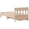 vidaXL Bed Frame without Mattress 75x190 cm Small Single Solid Wood Pine