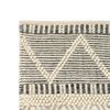 vidaXL Rug Handwoven Wool 140x200 cm White/Grey/Black/Brown