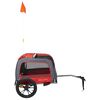 Animal Boulevard Pet Bike Trailer M 130x63x78 cm Red and Grey