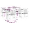 vidaXL 7 Piece Garden Dining Set Solid Wood Acacia