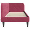 vidaXL Corner Bed Frame with Headboard Wine Red 80 x 200 cm Velvet