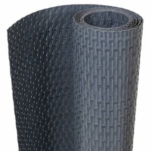 vidaXL Balcony Screen Anthracite 300x80 cm Poly Rattan
