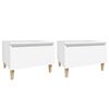 vidaXL Side Tables 2 pcs White 50x46x35 cm Engineered Wood