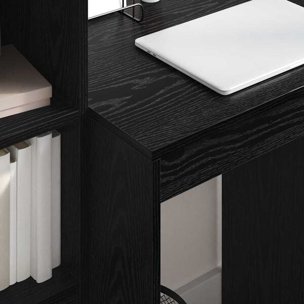 vidaXL Desk Black oak 60 x 50 x 76 cm Engineered wood