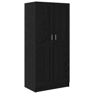 vidaXL Wardrobe Black Oak 82.5 x 51.5 x 180 cm Engineered Wood