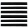 vidaXL Screw-on Door Brush Seals 6 pcs Silver 100 cm Aluminium Alloy