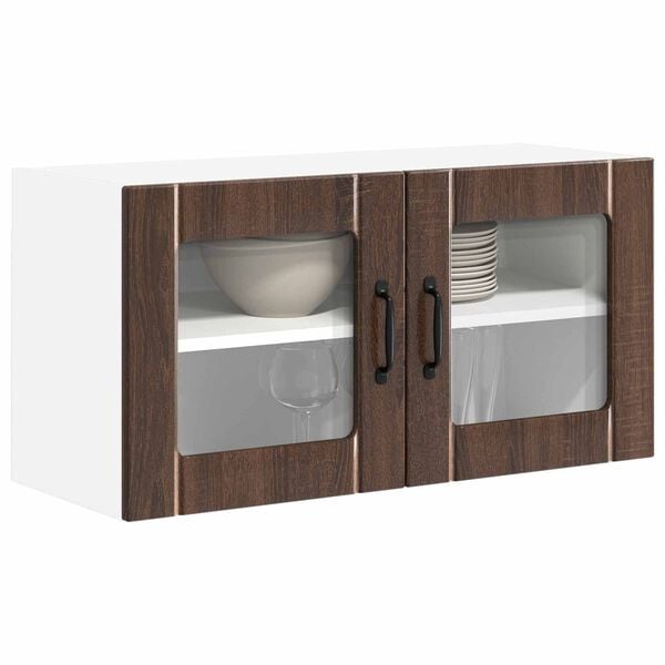 vidaXL Kitchen Cabinet Brown Oak 80 x 31 x 40 cm Engineered Wood