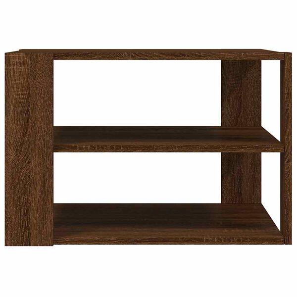 vidaXL Coffee Table Brown Oak 58x58x40 cm Engineered Wood