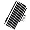 vidaXL Ground Drill with Handle 80 mm with Extension Tube 9 m Steel