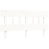 vidaXL Bed Frame without Mattress White 160x200 cm Solid Wood