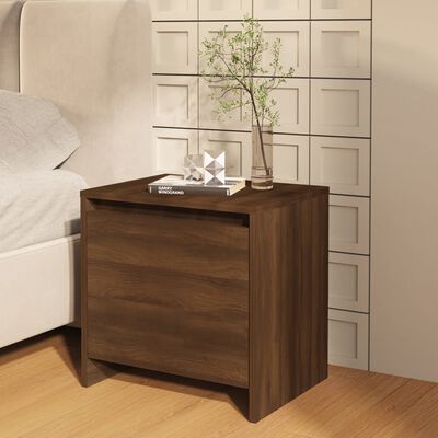 vidaXL Bedside Cabinet Brown Oak 45x34x44.5 cm Engineered Wood