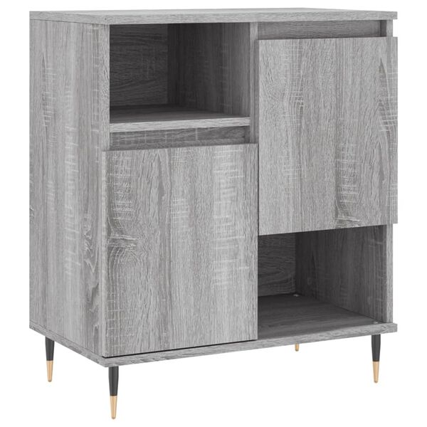 vidaXL Sideboard Grey Sonoma 60x35x70 cm Engineered Wood
