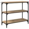 vidaXL Book Cabinet 3-Tier 80 x 33 x 70.5 cm Engineered wood