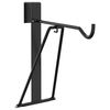 vidaXL Foldable Saddle Rack Portable Black Steel