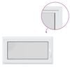 vidaXL Basement Window "RISOR" 110x50 cm Tilt&Turn DIN Left White