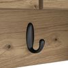 vidaXL Wall-Mounted Coat Rack with Shelf Artisan Oak 80 x 20 x 30 cm