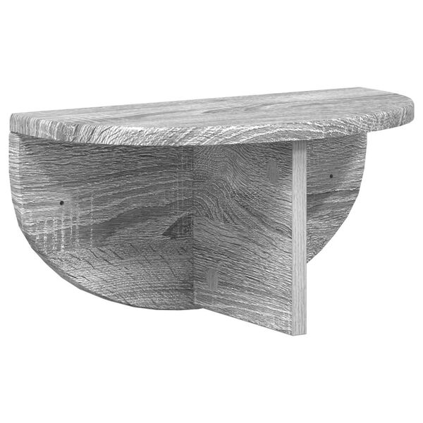 vidaXL Wall Shelf Grey Sonoma 38 x 19 x 19 cm Engineered Wood