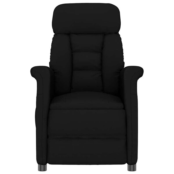 vidaXL Recliner Chair Black Black 70.5 x 96.5 x 95 cm Faux leather