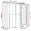 vidaXL Garden Sheds Anthracite 203 x 85.5 x 200 cm Metal