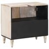 vidaXL Bathroom Sink Cabinet White 62 x 33 x 58 cm Solid Mango Wood