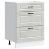 vidaXL Kitchen Base Cabinet "Porto" Concrete Grey Engineered Wood