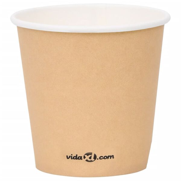 vidaXL Coffee Paper Cups 120 ml 250 pcs Brown