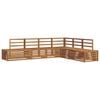 vidaXL Outdoor Sofa Set Natural 273 x 213.5 x 73 cm Solid Acacia Wood