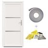 vidaXL Front Door White 108 x 208 cm PVC