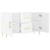 vidaXL Sideboard White 100x36x60 cm Engineered Wood