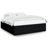 vidaXL Bed Frame without Mattress Black Super King Fabric