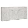 vidaXL Sideboard | Concrete grey | Engineered wood | Medium | Sideboard