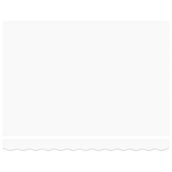 vidaXL Retractable Awning White 350 x 250 cm Fabric and Metal