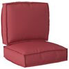 vidaXL Pallet Cushion Set 2 pcs Wine Red Oxford Fabric