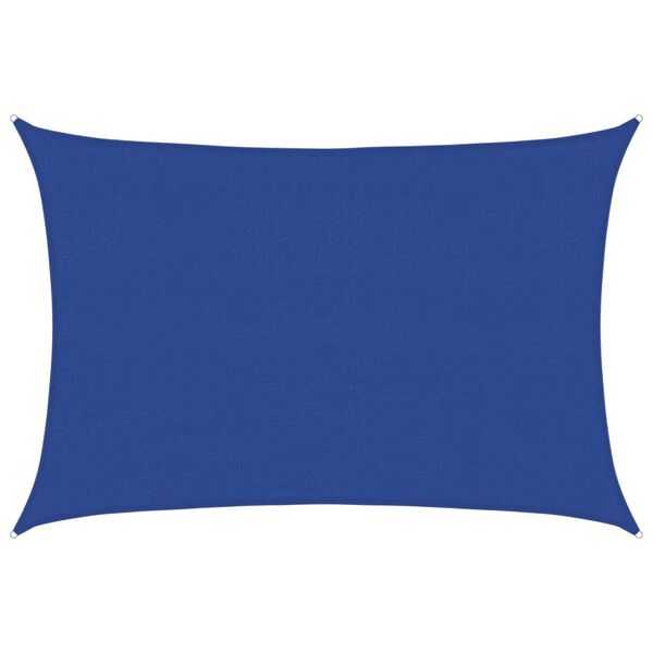 vidaXL Sunshade Sail 160 g/m&sup2; Rectangular Blue 4x6 m HDPE