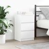 vidaXL Bedside Cabinets with 3 Drawers 2 pcs White 39x35x65 cm