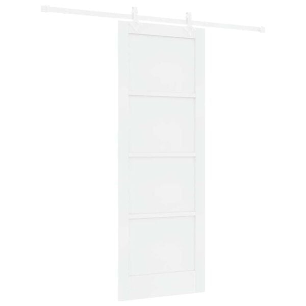 vidaXL Sliding Door White 78 x 211 cm Solid Pine Wood