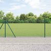 vidaXL Fence Post Green 10 x 1 m (16 x 16 mm mesh) Steel