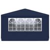 vidaXL Professional Party Tent with Side Walls 4x6 m Blue 90 g/m?